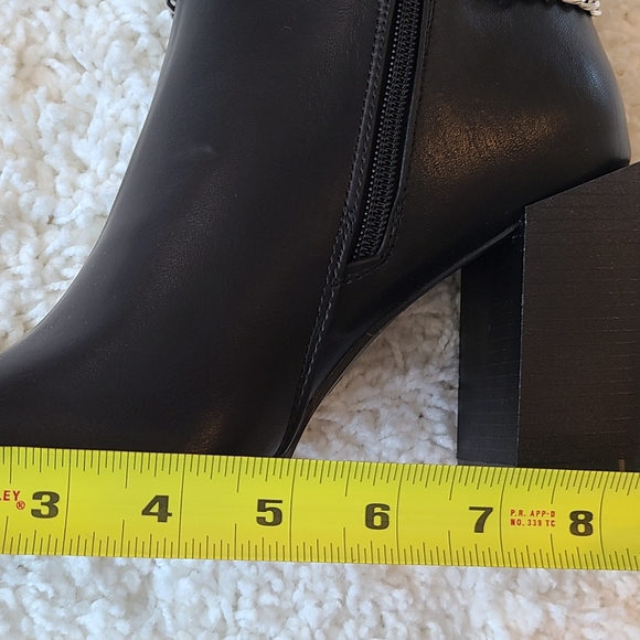 Nasty Gal Black Knee High Boots Sz 8 - Picture 4 of 11